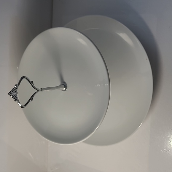 2 tiered cake serving stand tray made in China - Picture 1 of 10